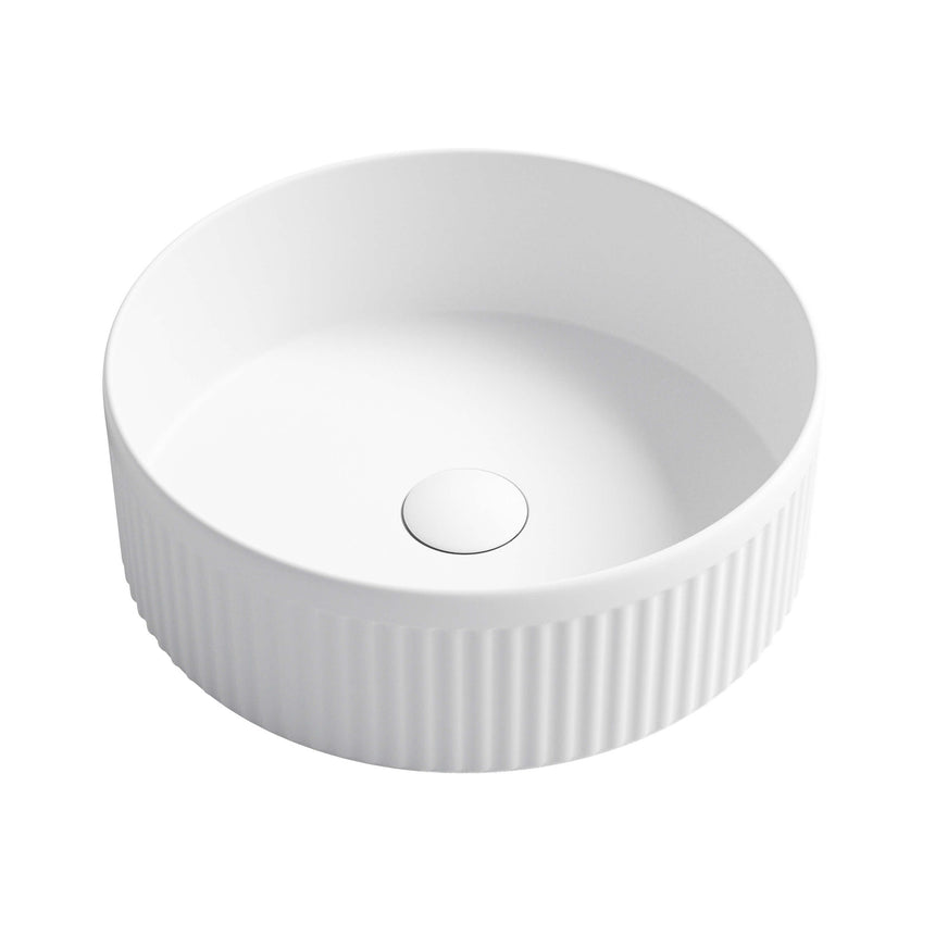 Oxford Above Counter Basin 395mm Matte White Bathroom Basin Otti Australia