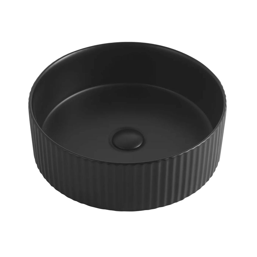 Marlo Above Counter Basin 400mm Round Matte Black Bathroom Basin Otti Australia