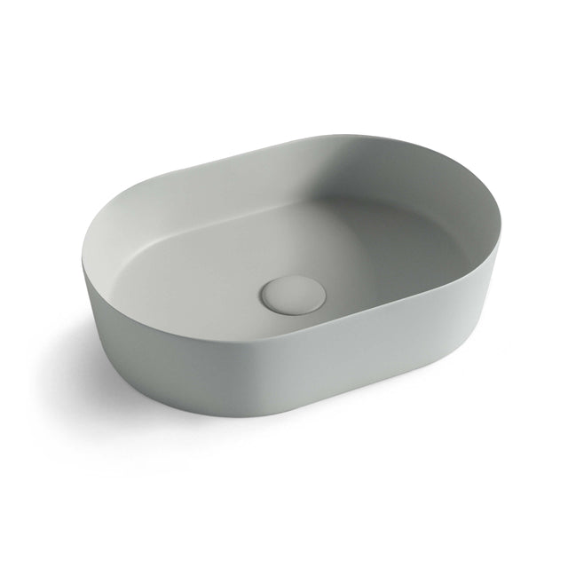 Quay Oval Basin 500x340mm Matte Grey Bathroom Basin Otti Australia