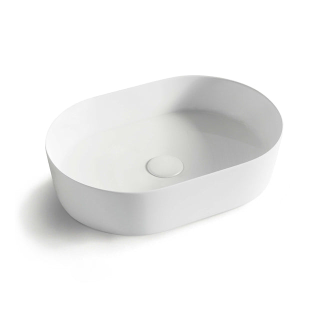 Quay Oval Basin 500x340mm Matte White Bathroom Basin Otti Australia