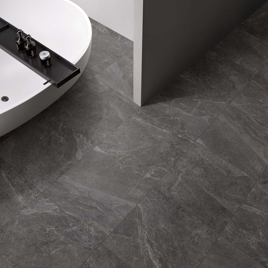 Capri 1200x600 Lappato Pepper Marble Look Tiles Tilemall