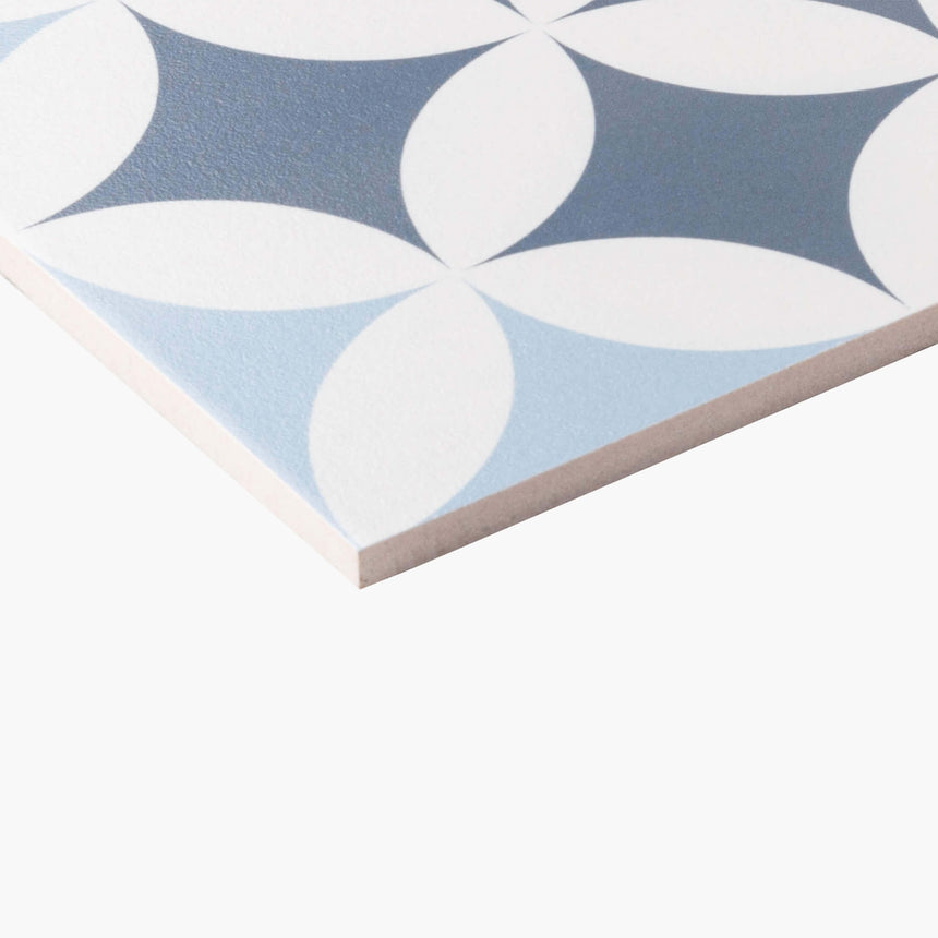 Pattern Tile Flower Sea Series 210827 200x200 Matt Encaustic Look Tiles Tilemall