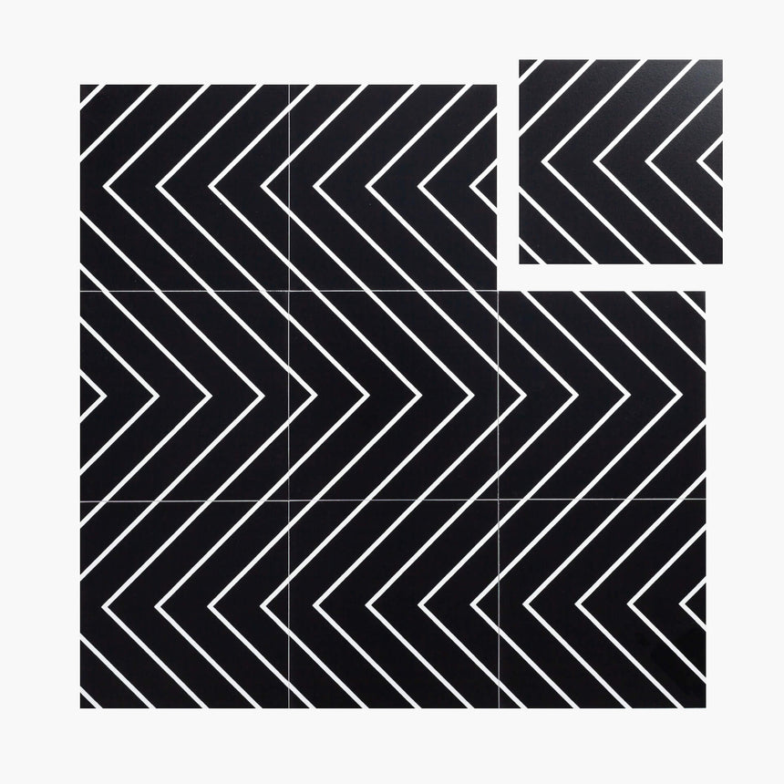 Pattern Tile Maze 210131 200x200 Matt Encaustic Look Tiles Tilemall