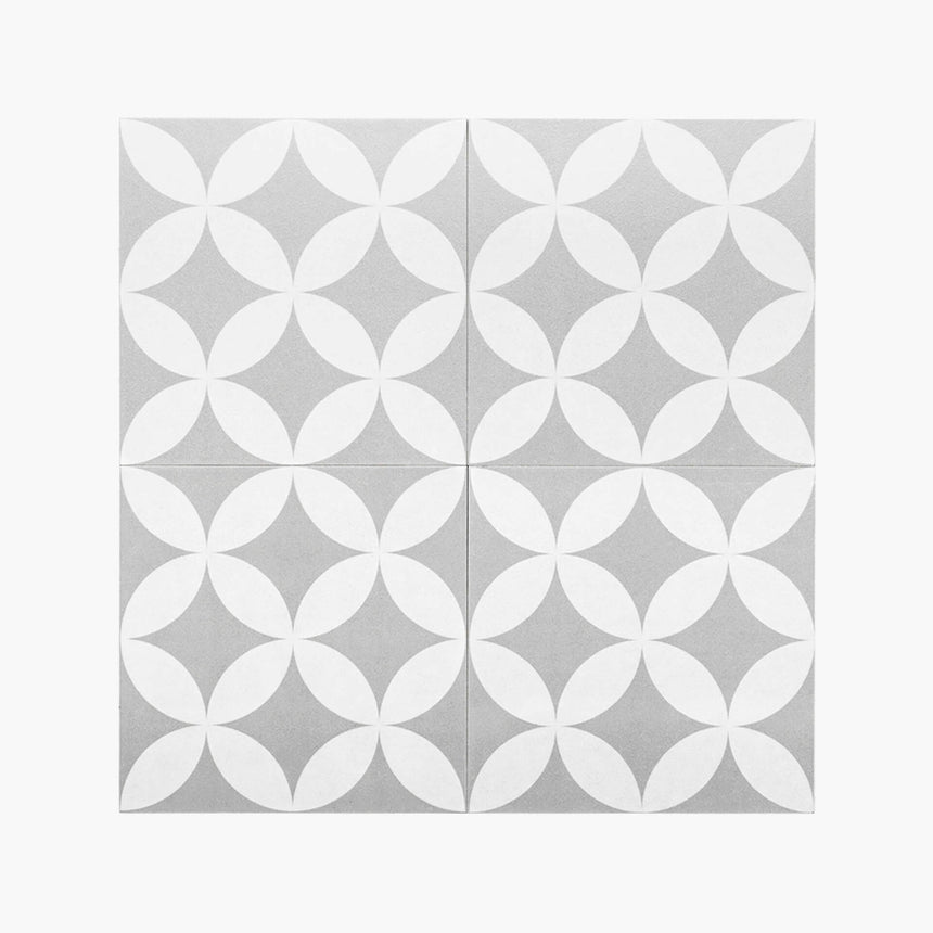 Pattern Tile 200x200 Matt 211619 - Pressed Encaustic Look Tiles Tilemall