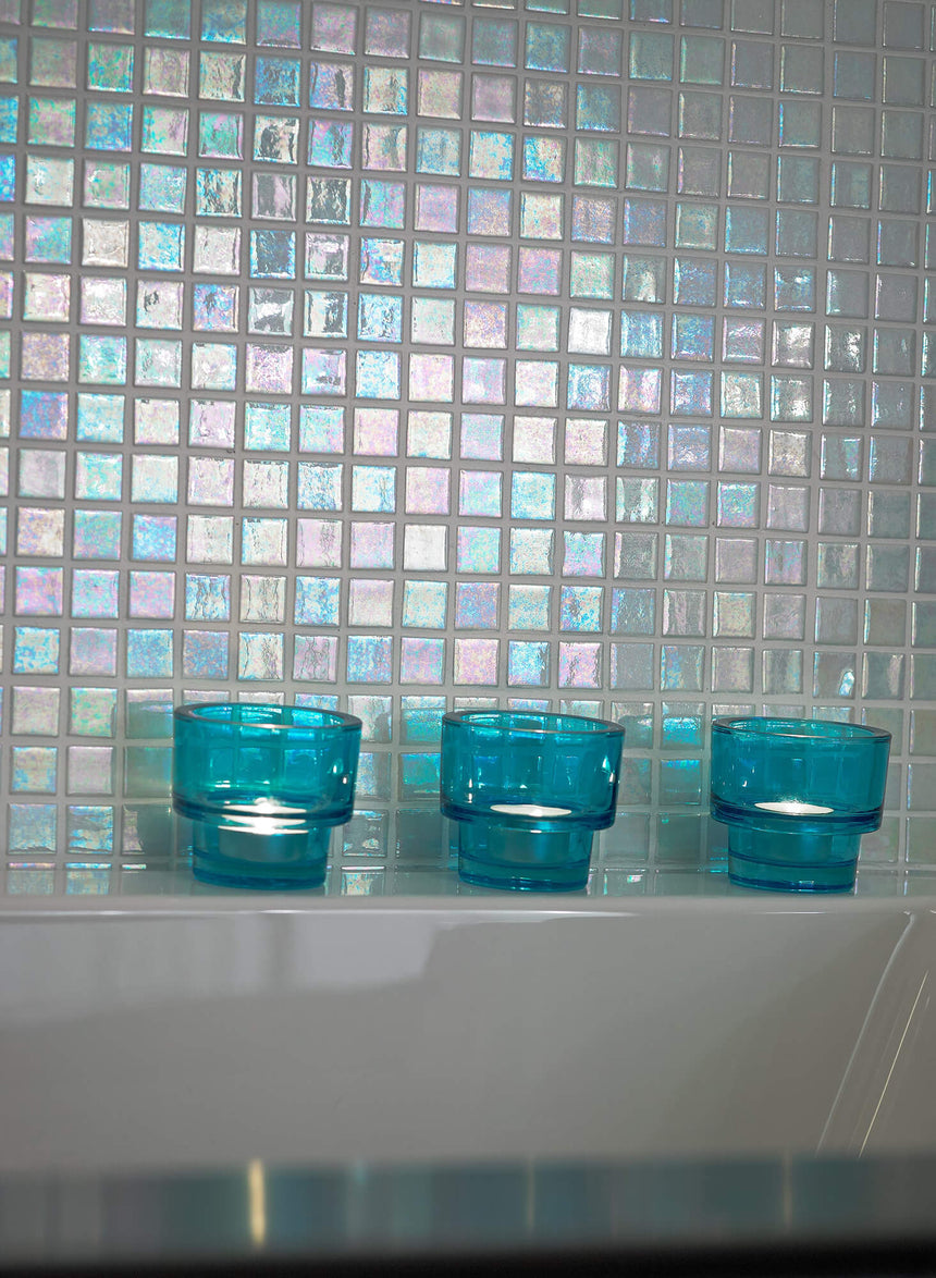 Spanish Ezarri Iris Perla Glass Mosaic Europe Imports