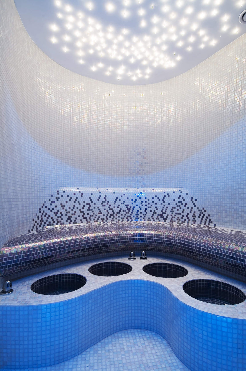 Spanish Ezarri Iris Perla Glass Mosaic Europe Imports
