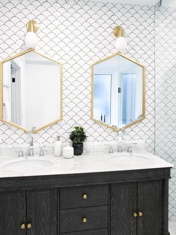 Porcelain Mosaic Fish Scale 95mm Glossy White Porcelain Mosaic Tilemall