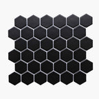 Porcelain Mosaic Hexagon 51x59mm Matt Black