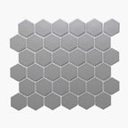 Porcelain Mosaic Hexagon 51x59mm Matt Grey