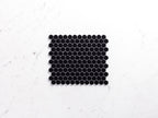 Porcelain Mosaic Hexagon 23x26mm Matt Black Sample