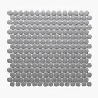 Porcelain Mosaic PennyRound D20mm Matt Grey
