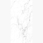 Snow White 1200x600 Matt White Marble Look Rectified