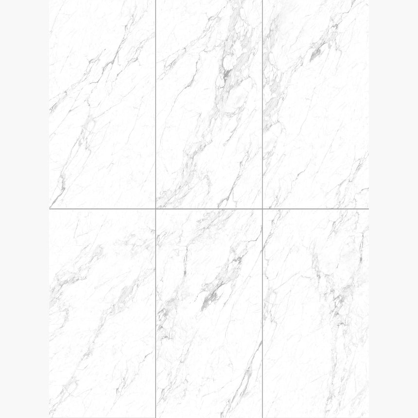 Marble Snow White 1500x750 Honed Marble Look Tiles Dongpeng