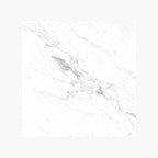 Snow White 600x600 Matt White Marble Look Rectified Sample