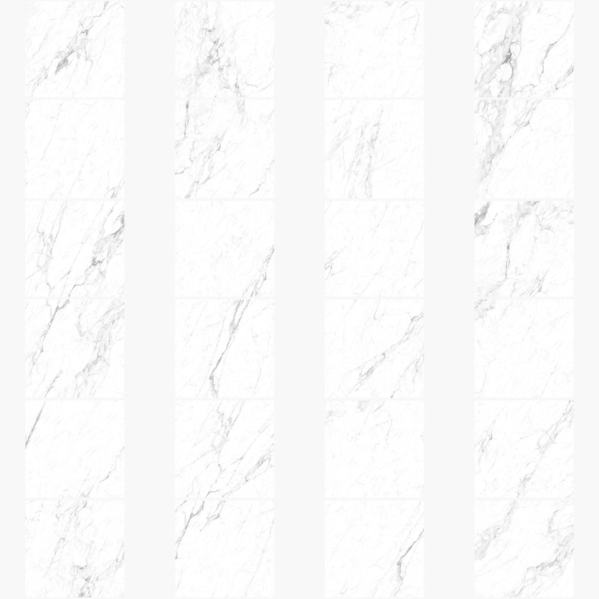 Marble Snow White 600x600 Matt Marble Look Tiles Dongpeng
