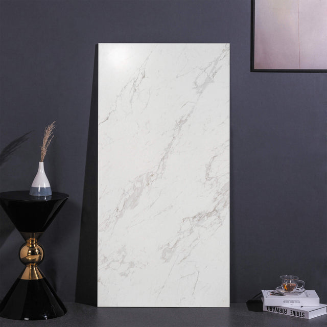 Marble Snow White 1500x750 Honed Marble Look Tiles Dongpeng