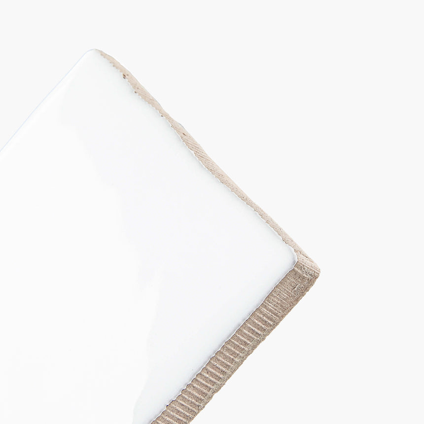 TM Wave Mould Tile 75x150 Gloss White Subway Tilemall