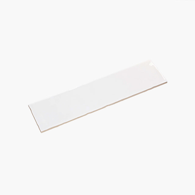 TM Wave Mould Tile 75x300 Gloss White Subway Tilemall