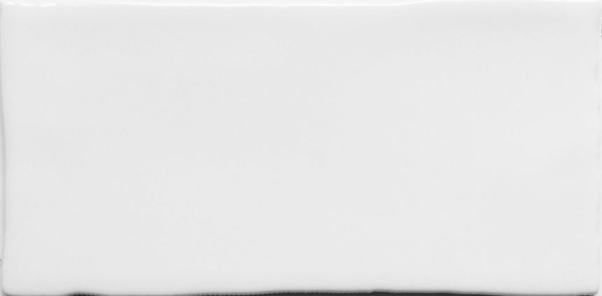 TM Wave Mould Tile 75x150 Gloss White Subway Tilemall