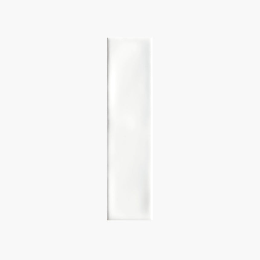 TM Wave Mould Tile 75x300 Gloss White Subway Tilemall