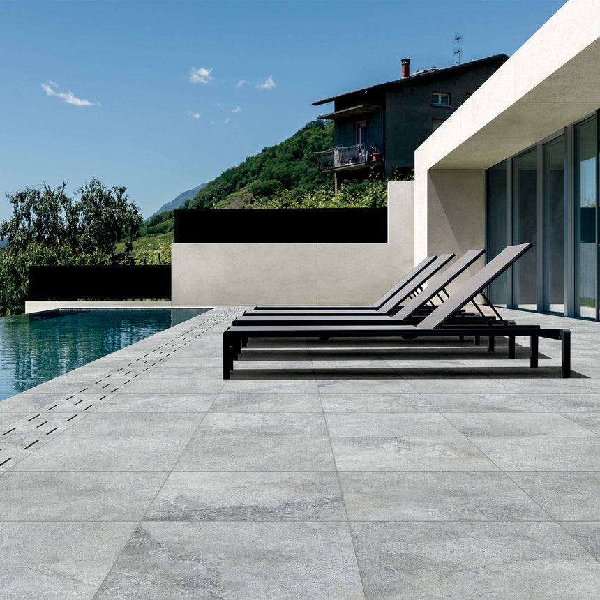 Terra Stone Paver 600x600 Grip Cinder Stone Look Tiles Tilemall