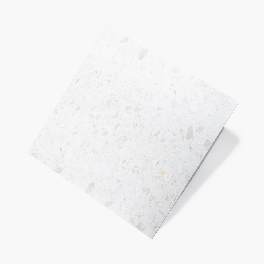 Terrazzo 6009P 600x600 Matt White Terrazzo Look Tiles Tilemall