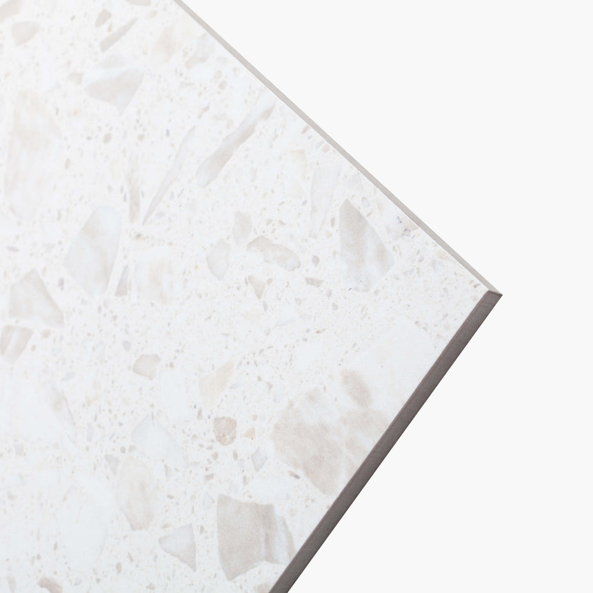 Terrazzo 6009P 600x600 Lappato White Terrazzo Look Tiles Tilemall