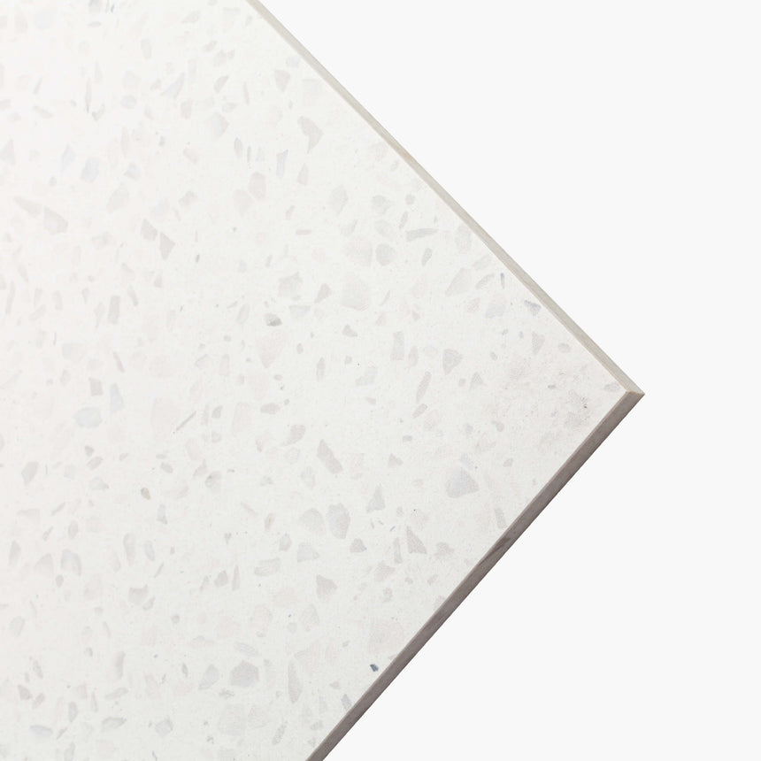 Terrazzo TWS01L 600x600 Lappato White Terrazzo Look Tiles Tilemall