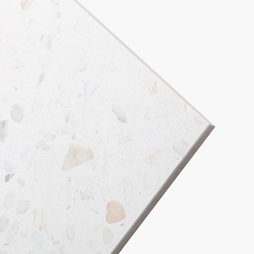 Terrazzo TWS02L 300x300 Lappato White Terrazzo Look Tiles Tilemall