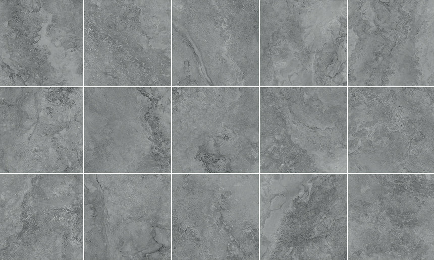 Tibet 600x600 SurfaceTec Coal Stone Look Tiles Tilemall