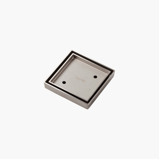 TM Tile Insert Floor Waste 115x115 mm Brushed Nickel Other Accessories Sunny