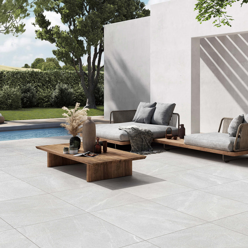 Toscana 600x600 Matt Silver Stone Look Tiles Dongpeng