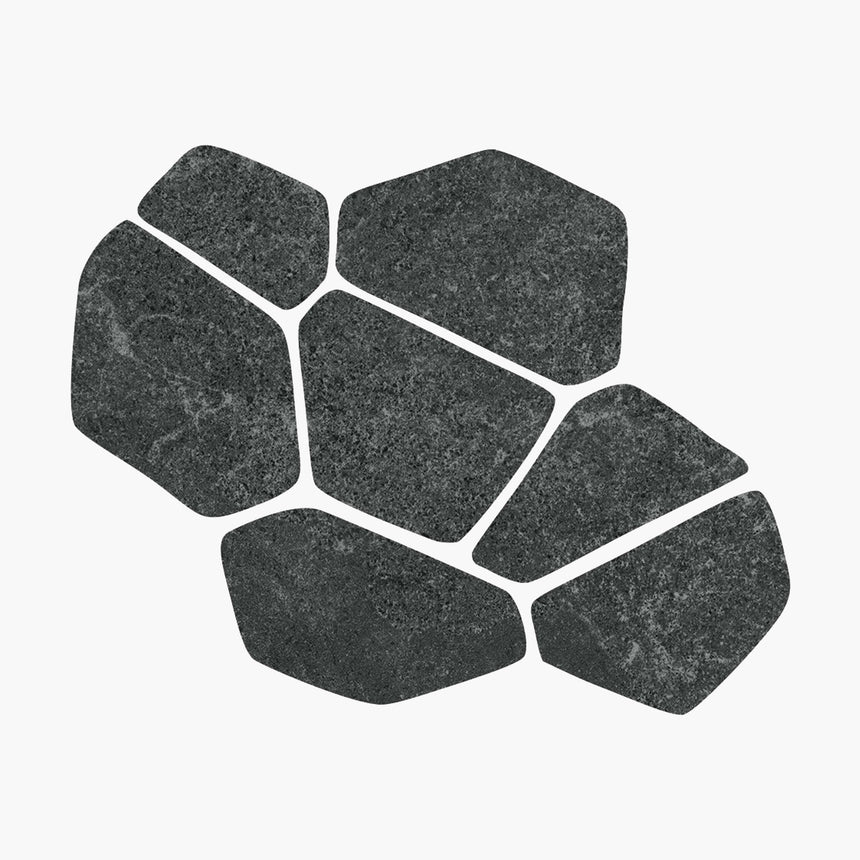 Yosemite Crazy Pave 605x760 Surface Tec Coal Stone Look Tiles Tilemall
