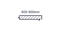 600-800 mm