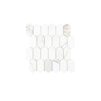 Marble Mosaic Feather 96x48mm Honed Calacatta Gold