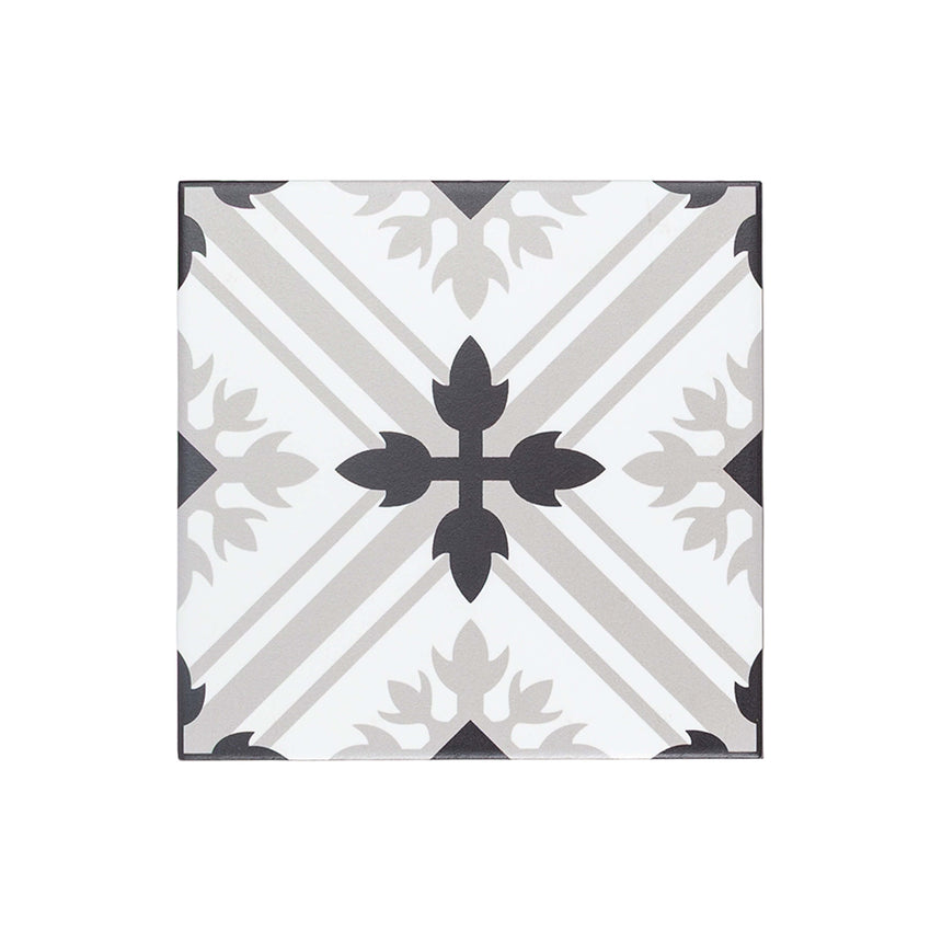 Pattern Tile 200x200 Matt Mix 2625 Encaustic Look Pressed