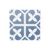Pattern Tile 200x200 Matt Baby Blue Encaustic Look Pressed