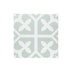Pattern Tile 200x200 Matt Pale Green Encaustic Look Pressed