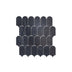 Marble Mosaic Feather 96x48mm Honed Nero Marquina