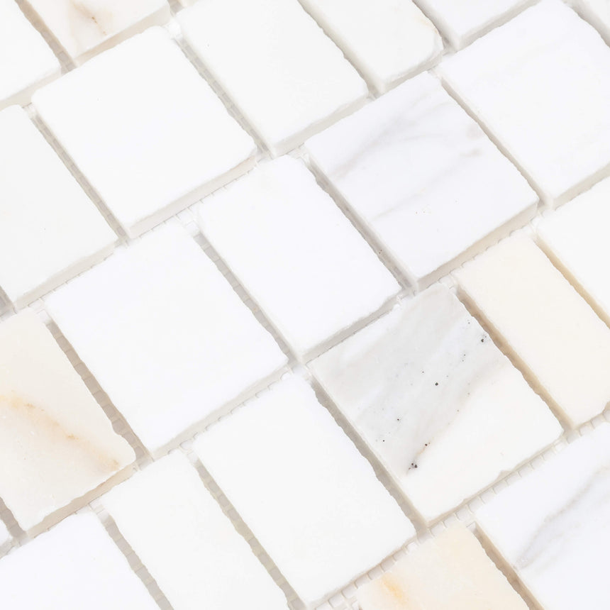Marble Mosaic Scarpa Varies Honed Calacatta Gold