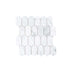 Marble Mosaic Feather 96x48mm Honed Carrara