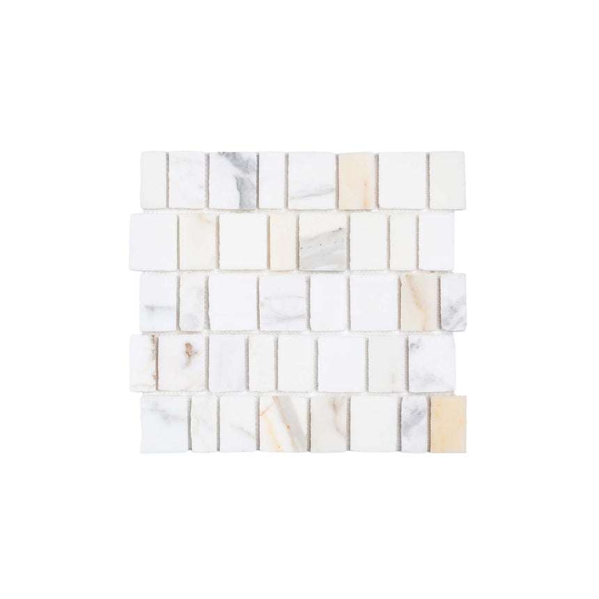 Marble Mosaic Scarpa Varies Honed Calacatta Gold