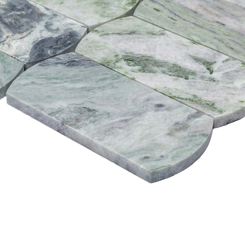 Marble Mosaic Arco 75x145mm Honed Jade Green