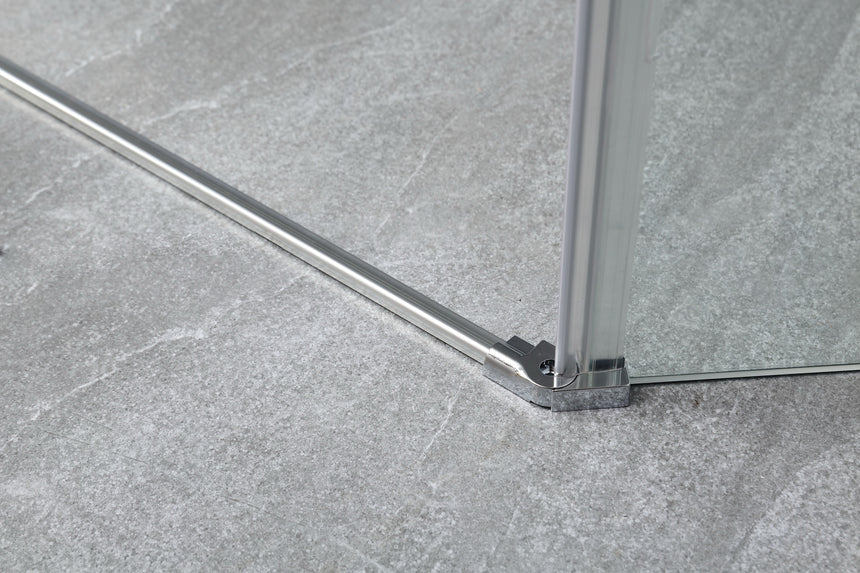 Covey CVP063 Chrome bottom seal and floor fitting detail