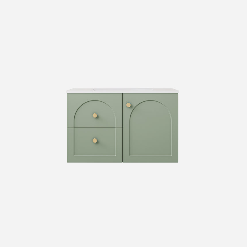 Chester Federation Wall Hung Cabinet Olive Green