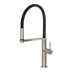 Phoenix Blix Flexible Hose Sink Mixer 220mm Round Brushed Nickel