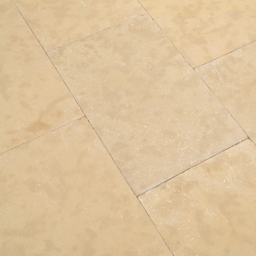 Tierra Limestone natural stone surface and installation by Tilemall