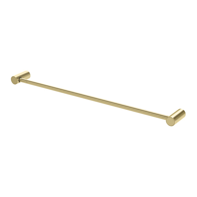 Phoenix Vivid Slimline Single Towel Rail 600mm Brushed Gold, product view