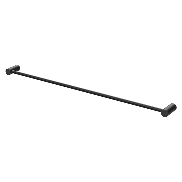 Phoenix Vivid Slimline Single Towel Rail 800mm Matte Black, product view