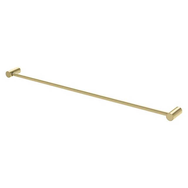 Phoenix Vivid Slimline Single Towel Rail 800mm Brushed Gold, product view